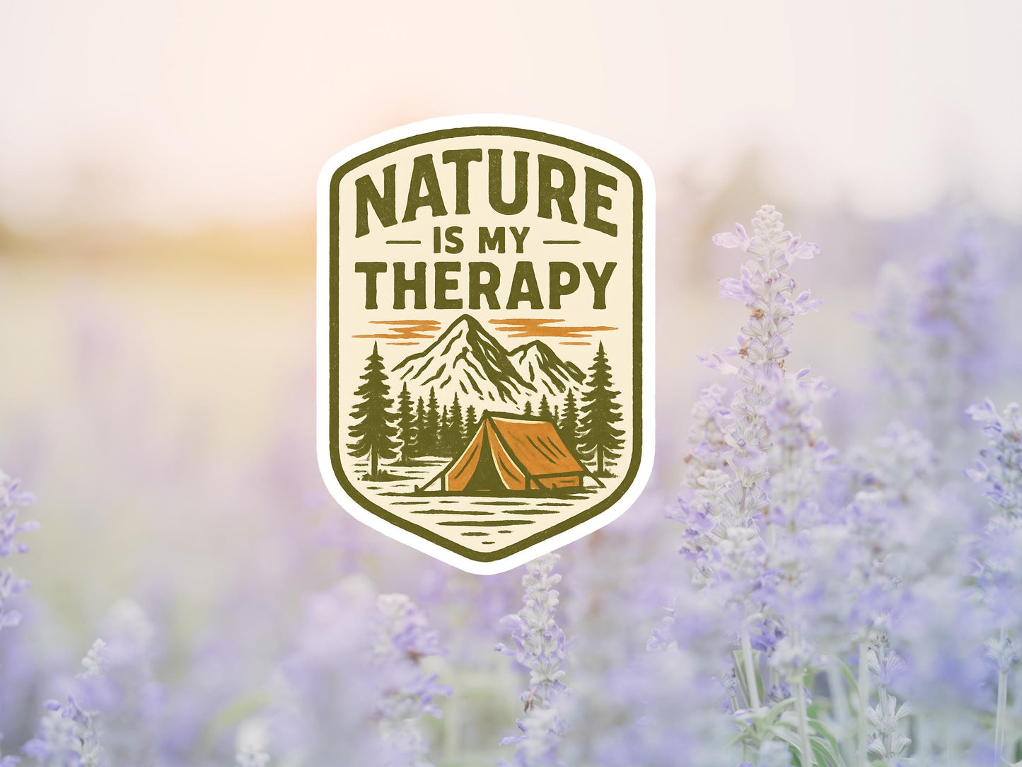 Nature Is My Therapy Sticker