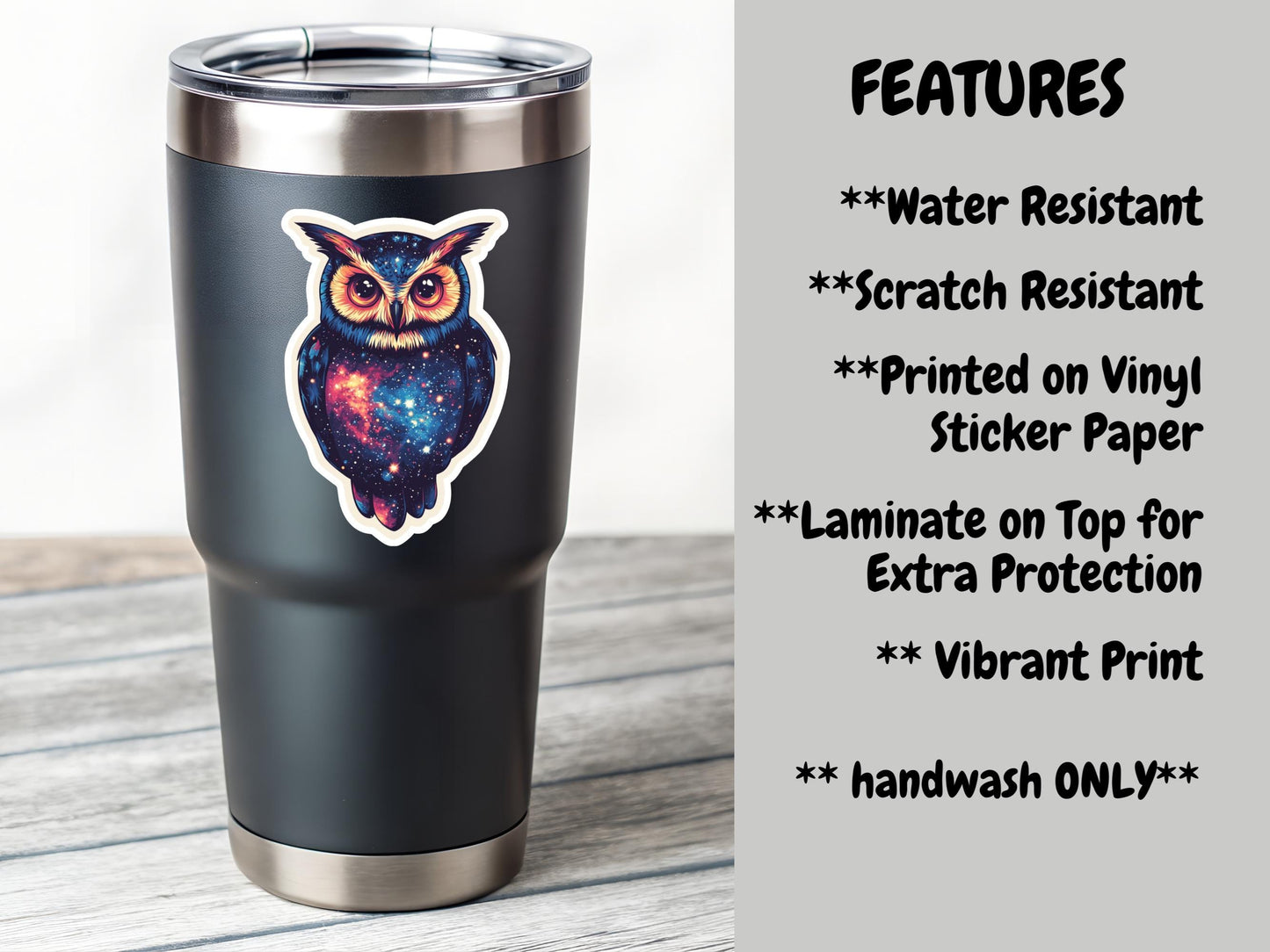Sci-Fi Owl Sticker