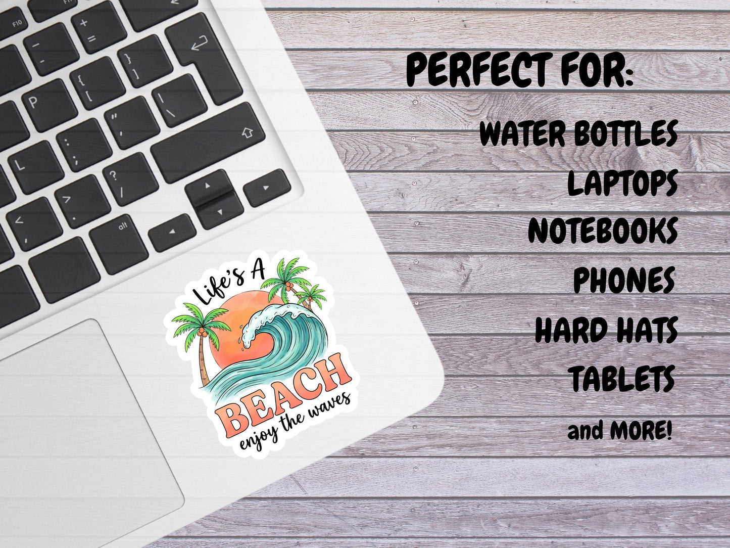 Life's A Beach Enjoy The Waves Sticker