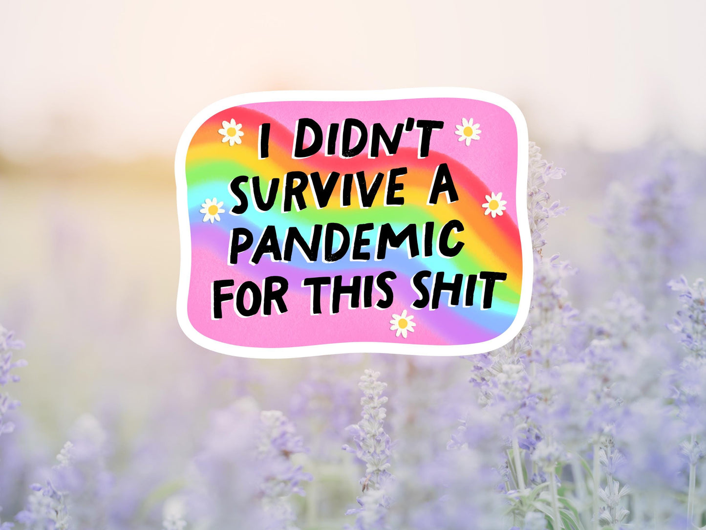 I Didn't Survive A Pandemic For This Shit Sticker