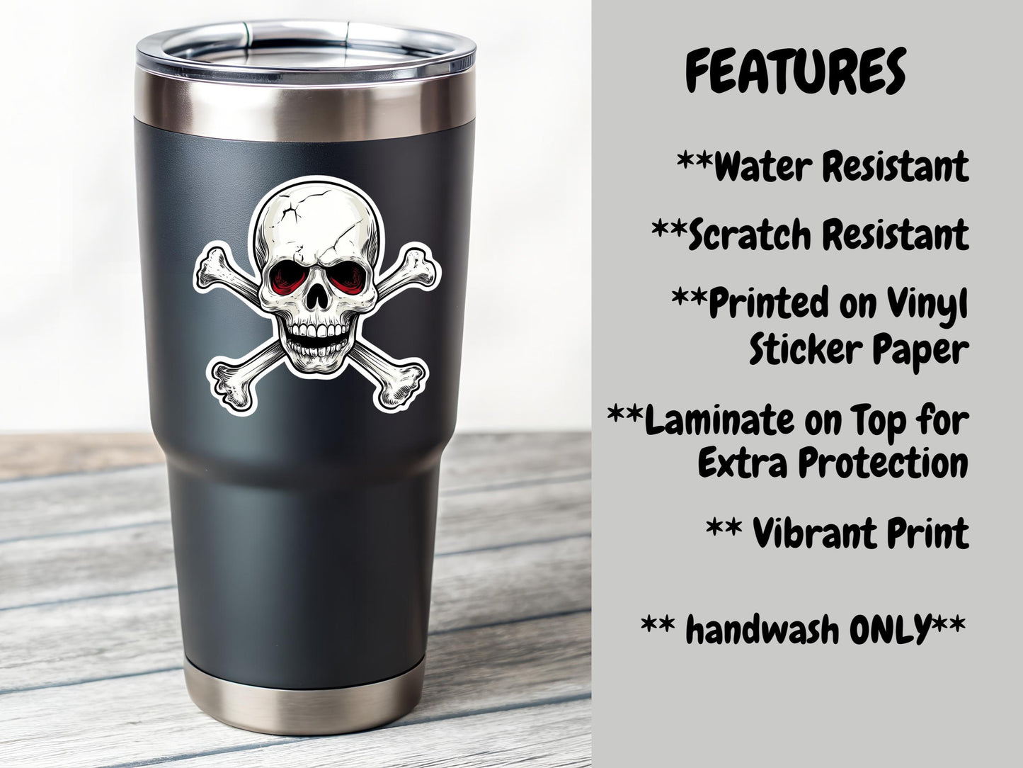 Skull And Crossbones Sticker