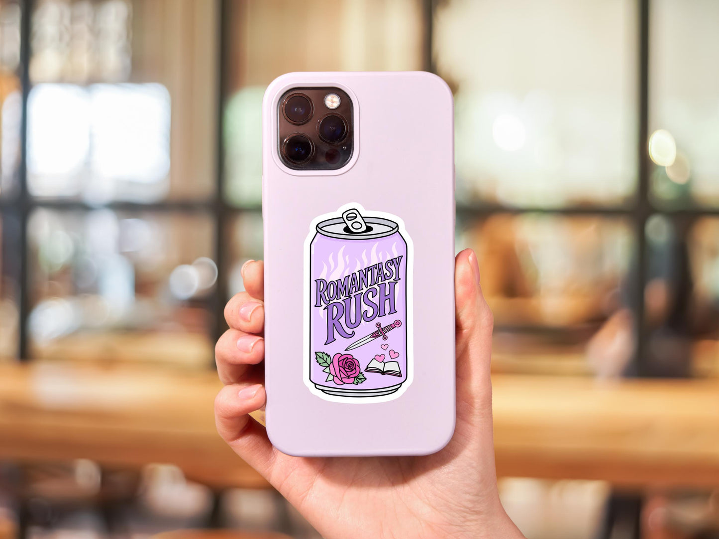 Romantasy Rush Soda Can Sticker