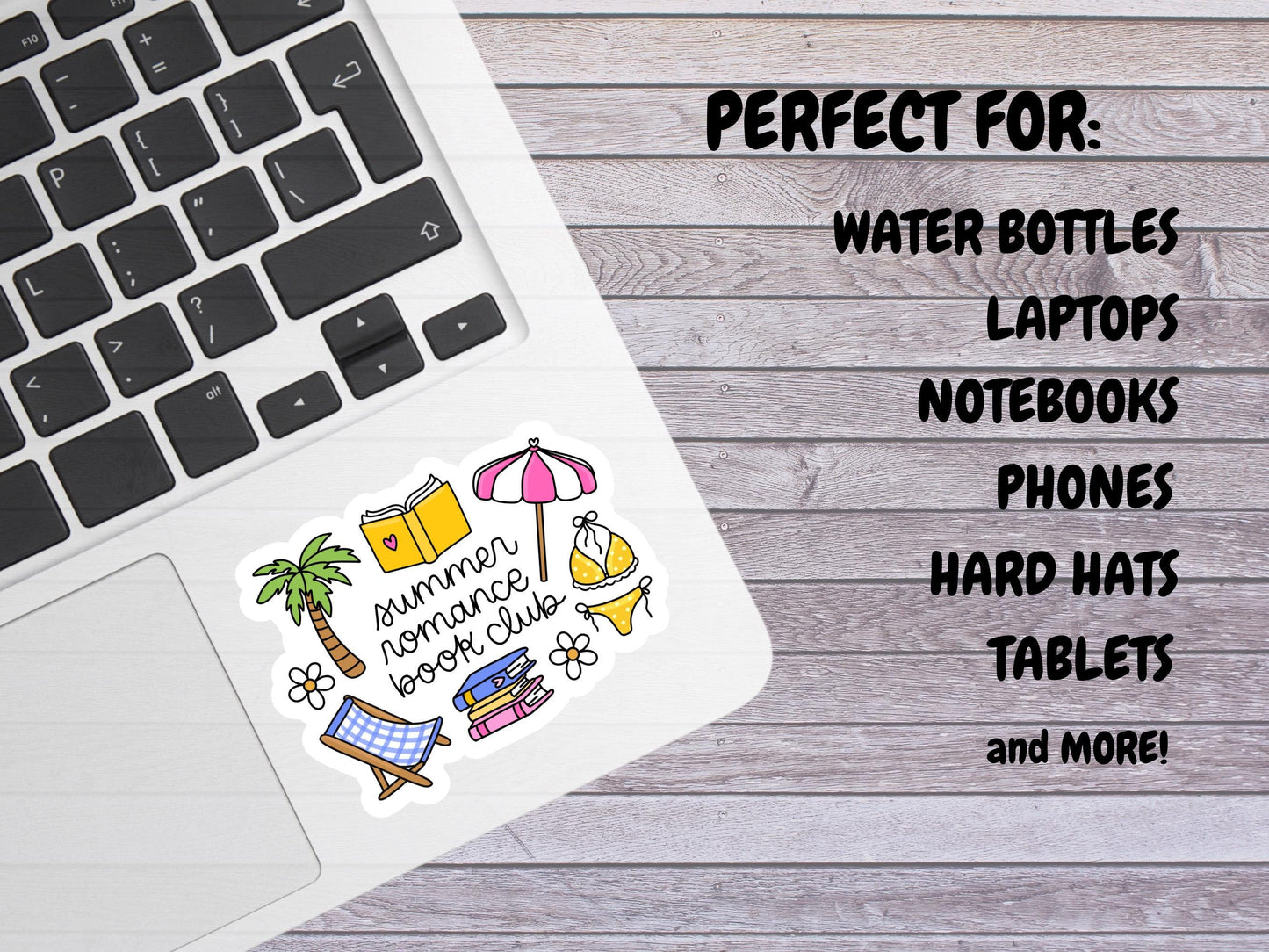 Girly Summer Romance Book Club Sticker