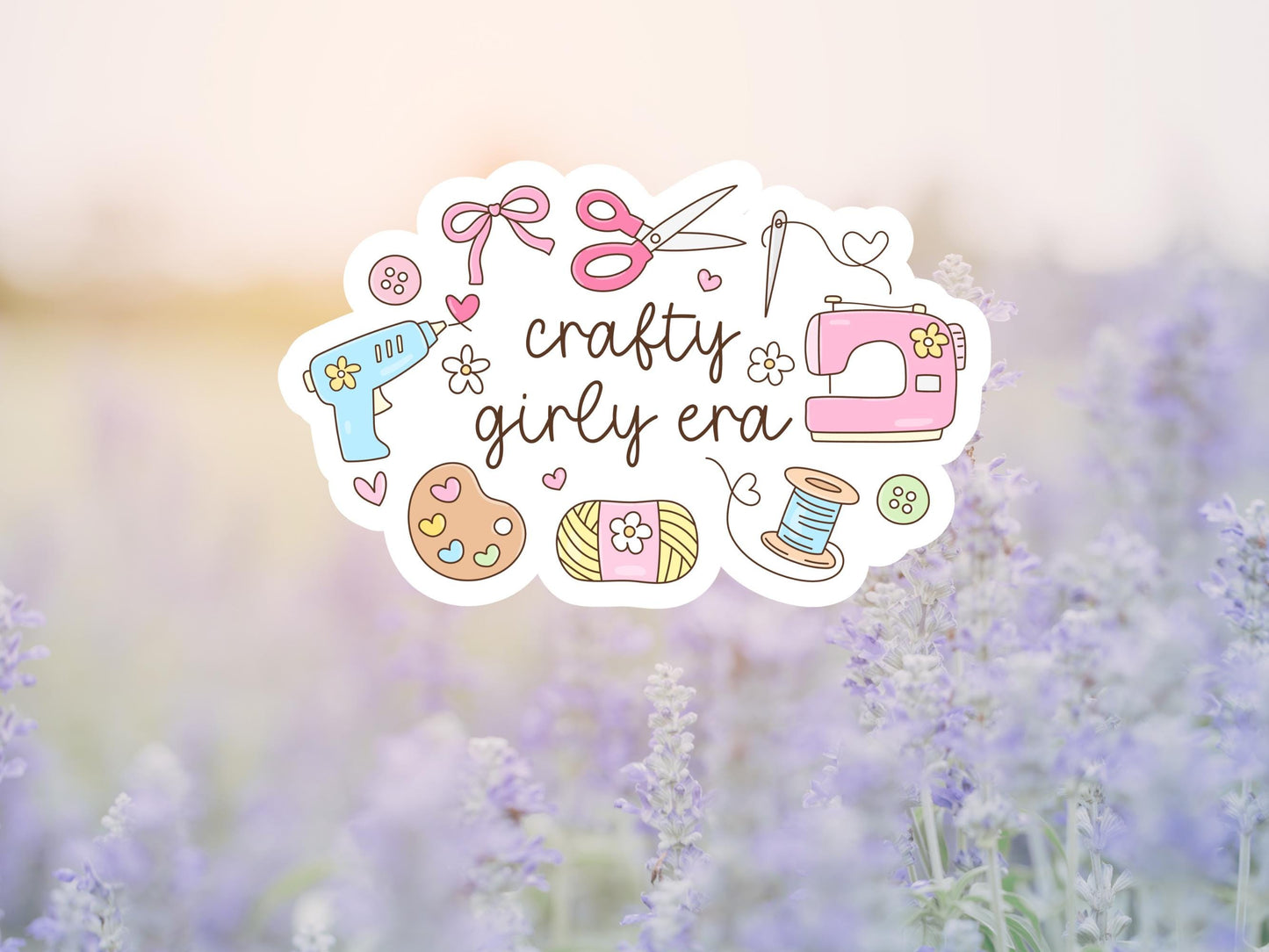 Crafty Girly Era Sticker