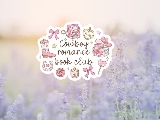 Cowboy Romance Book Club Sticker