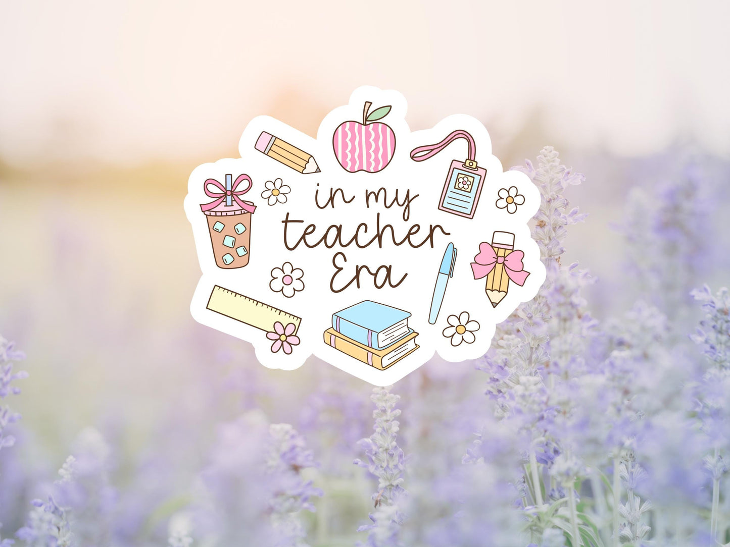 Girly In My Teacher Era Sticker