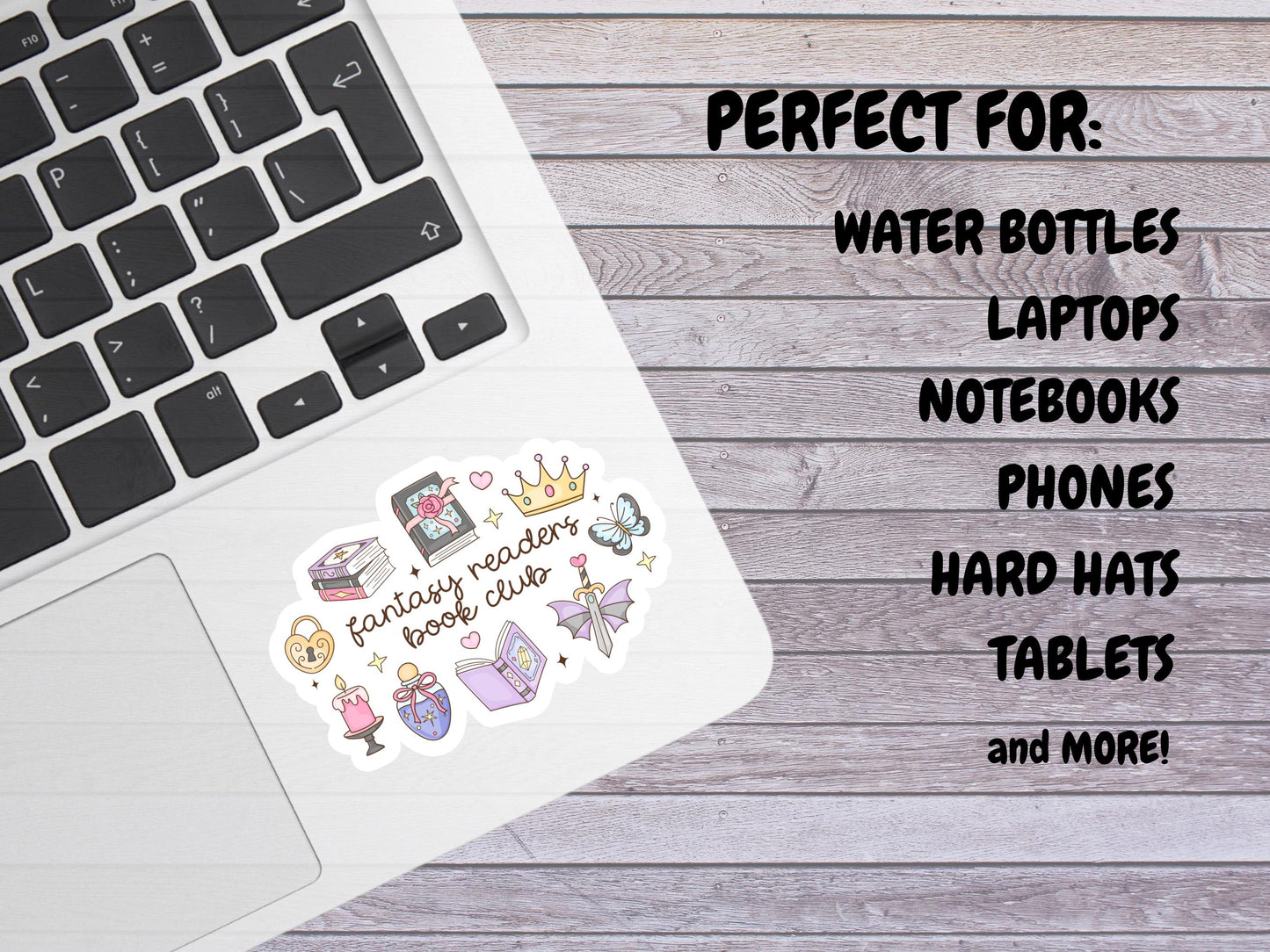 Girly Fantasy Readers Book Club Sticker