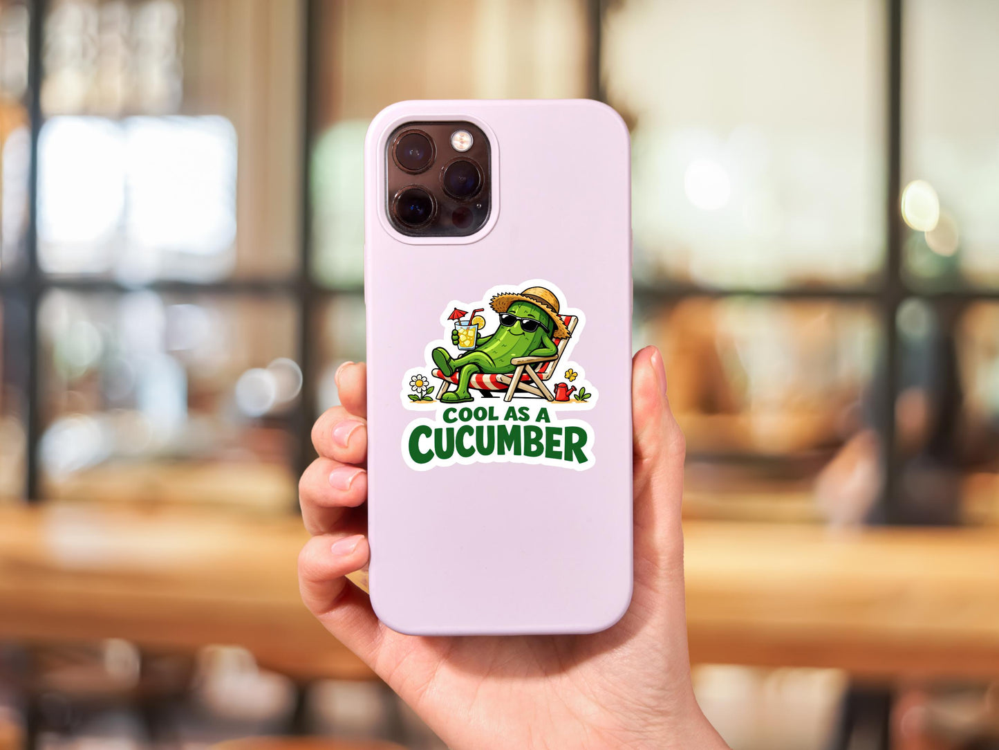 Cool As A Cucumber Sticker