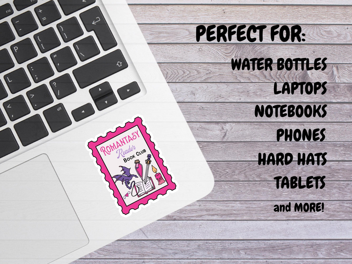 Romantasy Reader Book Club Stamp Sticker