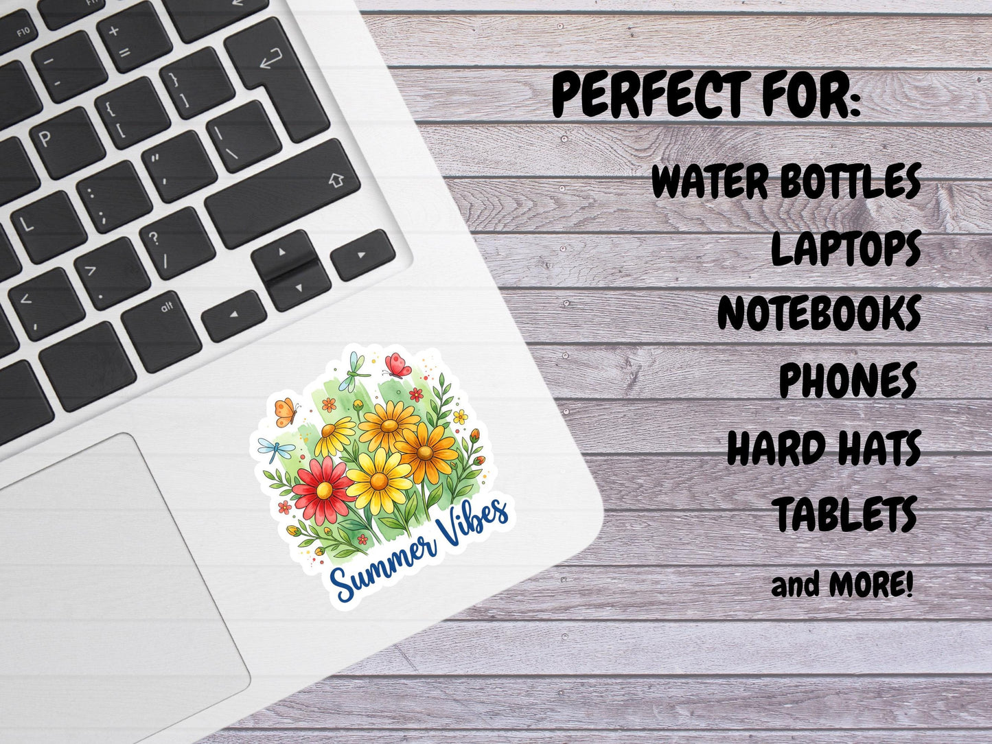Summer Vibes Floral Sticker