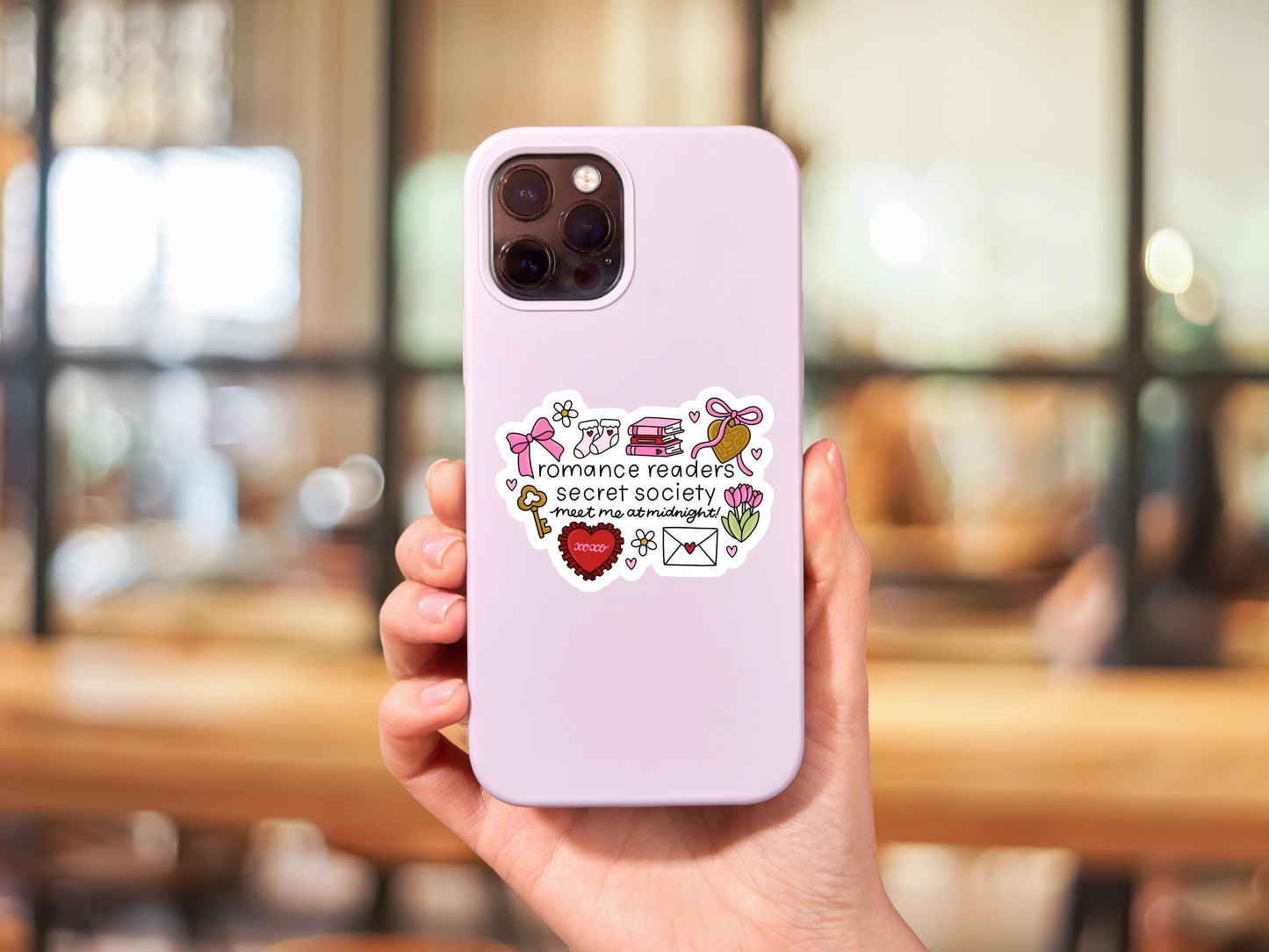 Girly Romance Readers Secret Society Sticker