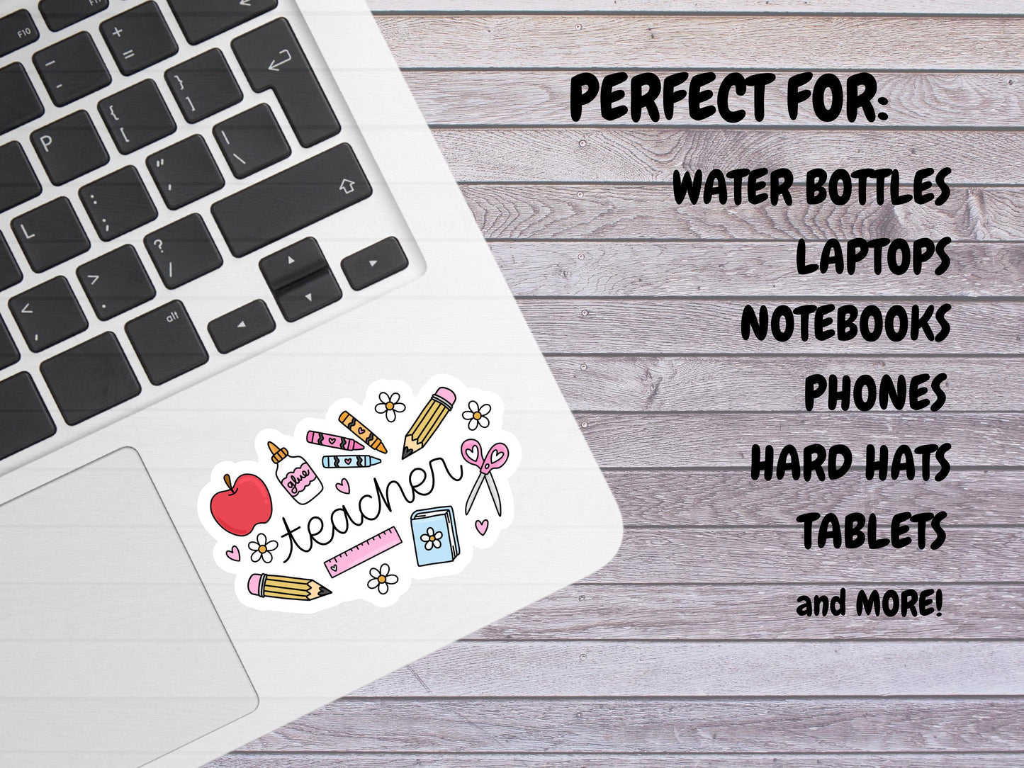 Girly Teacher Sticker
