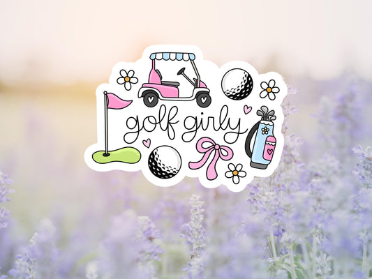 Golf Girly Sticker