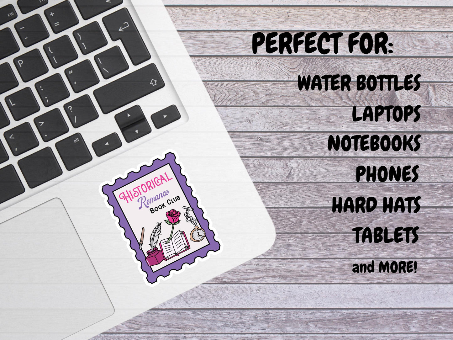 Historical Romance Book Club Stamp Sticker