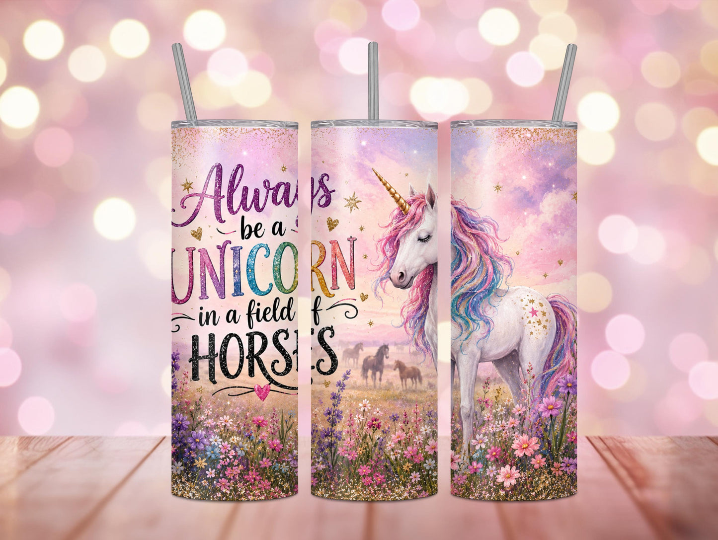 Always Be A Unicorn In A Field Of Horses 20oz Tumbler