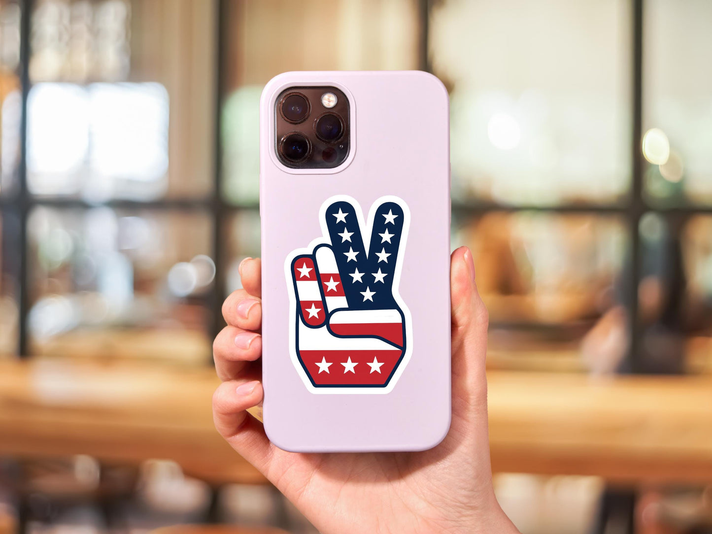Patriotic Hand Sticker