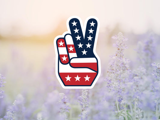 Patriotic Hand Sticker