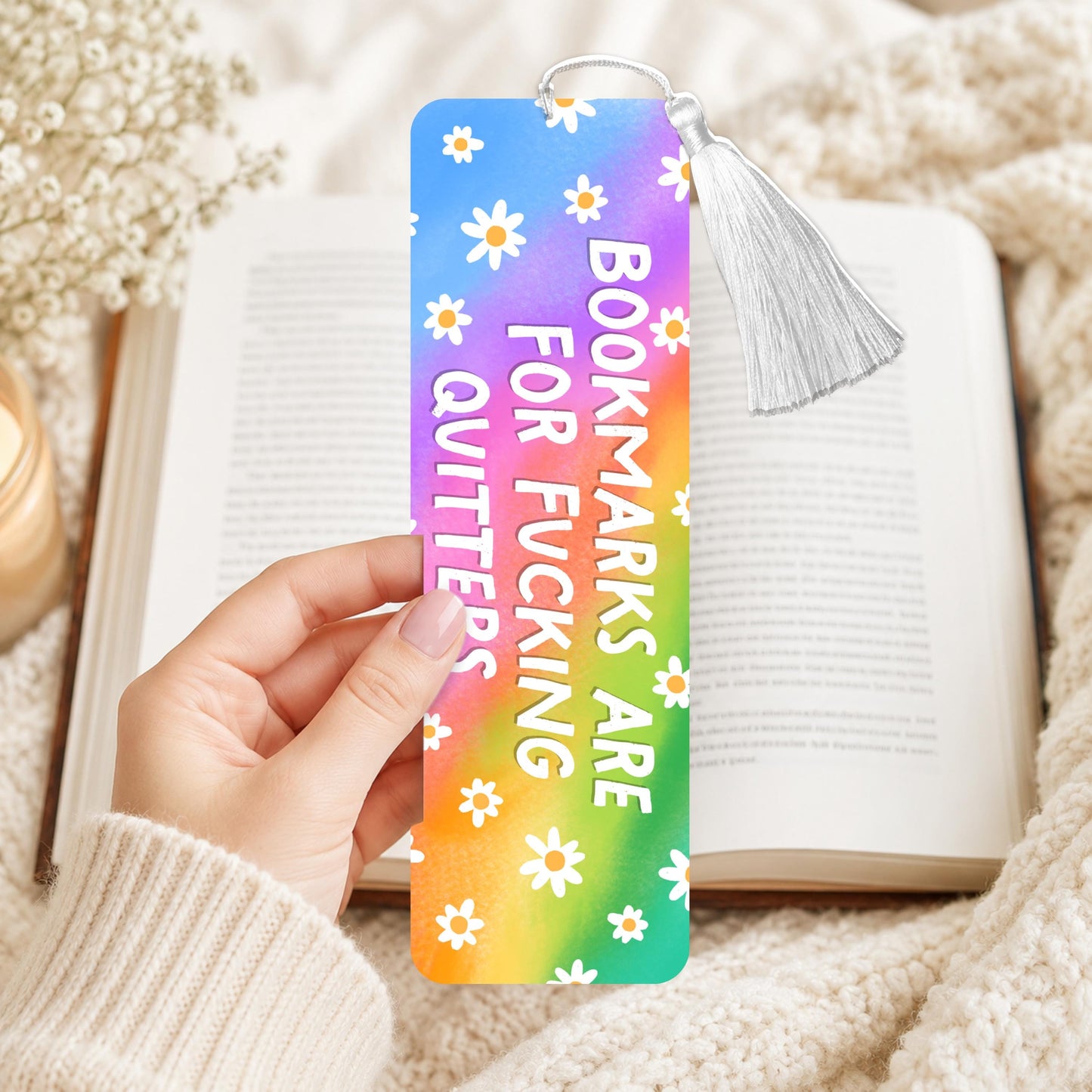 Bookmarks Are For Fucking Quitters Aluminum Bookmark