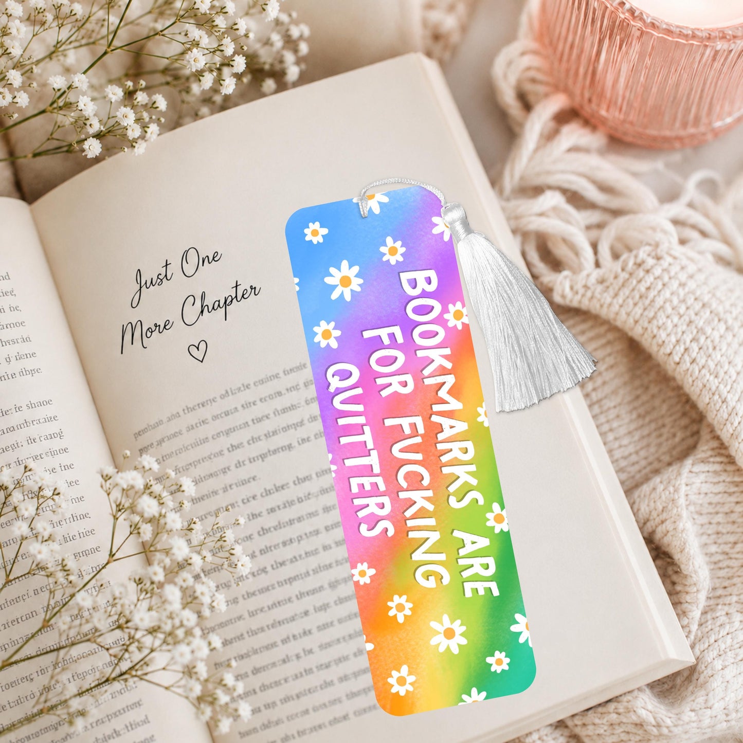 Bookmarks Are For Fucking Quitters Aluminum Bookmark
