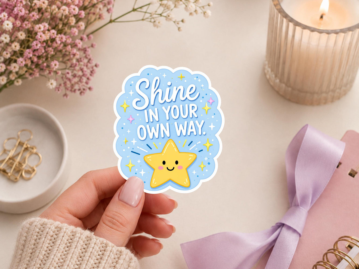 Shine In Your Own Way Star Sticker