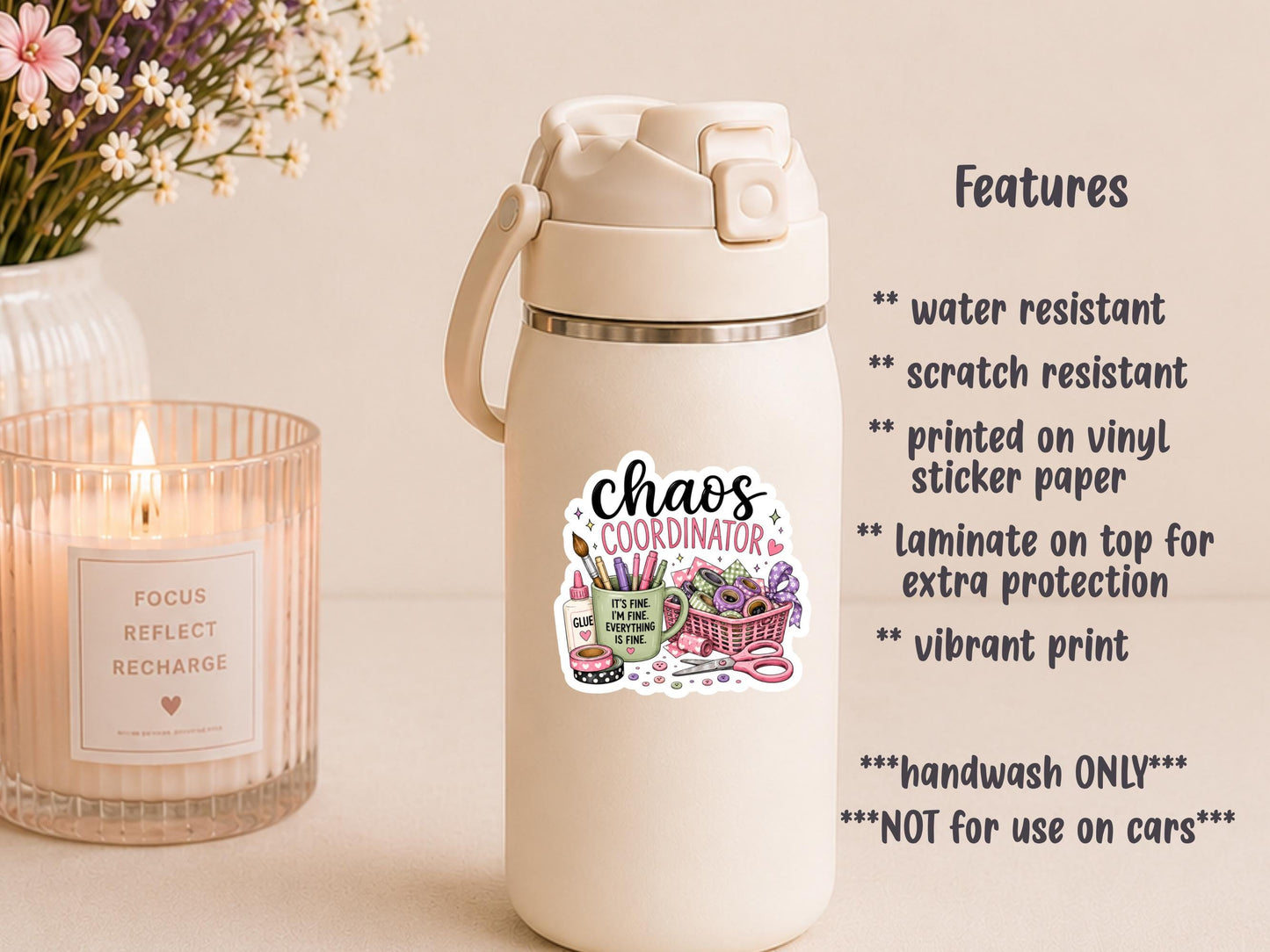 Chaos Coordinator Crafter Sticker