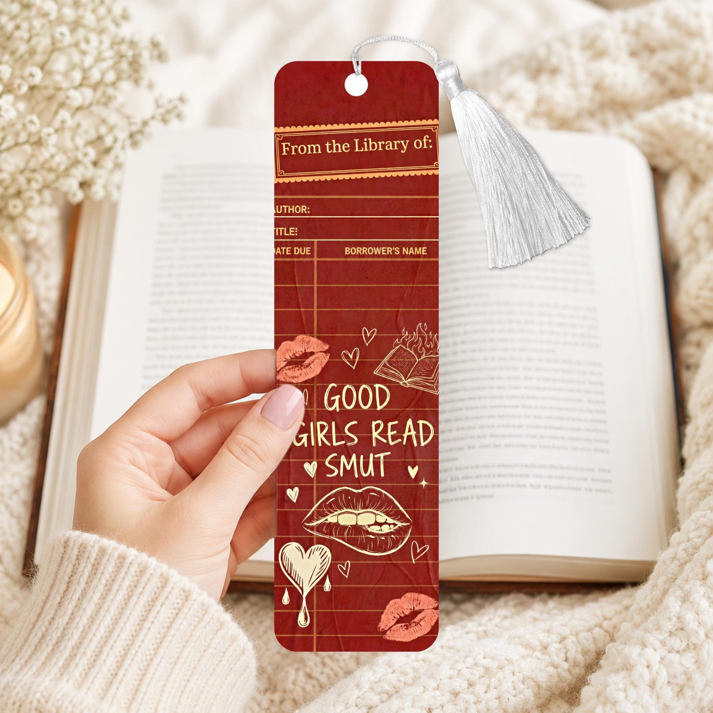 Good GIrls Read Smut Aluminum Bookmark