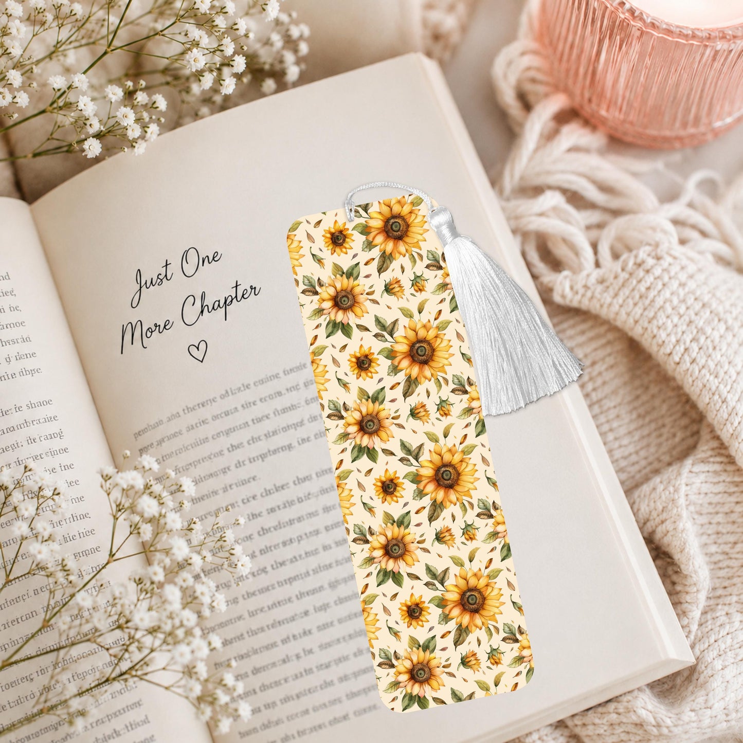 Sunflowers Aluminum Bookmark