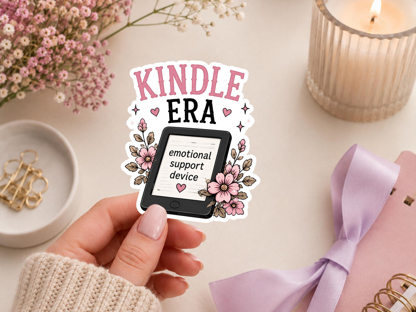 Kindle Era_Emotional Support Device Sticker