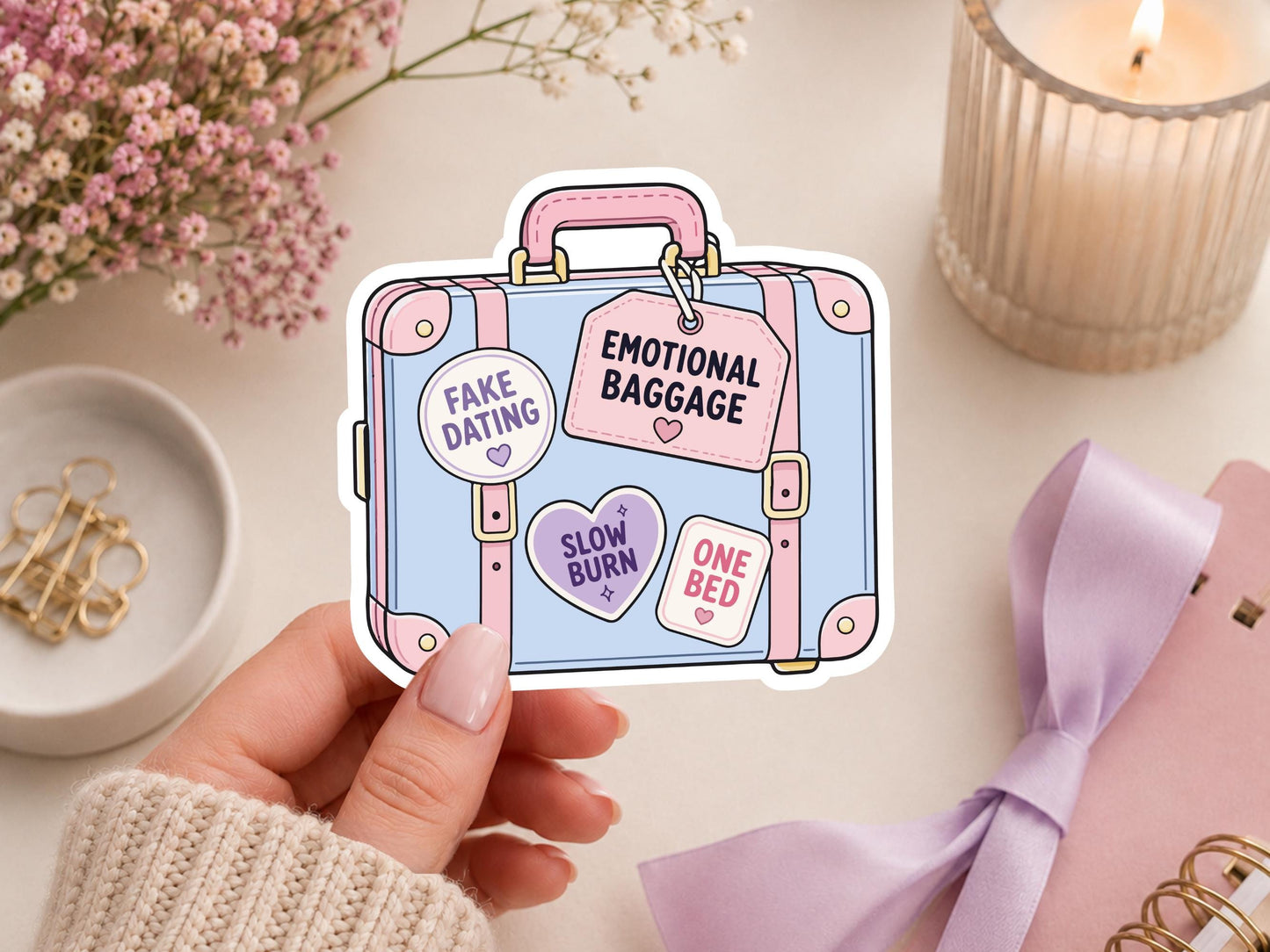 Romcom Emotional Baggage Sticker