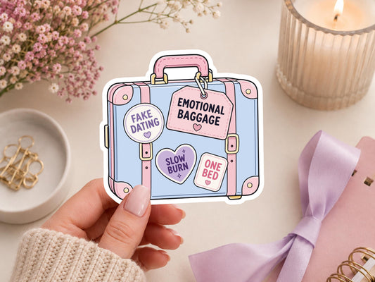 Romcom Emotional Baggage Sticker