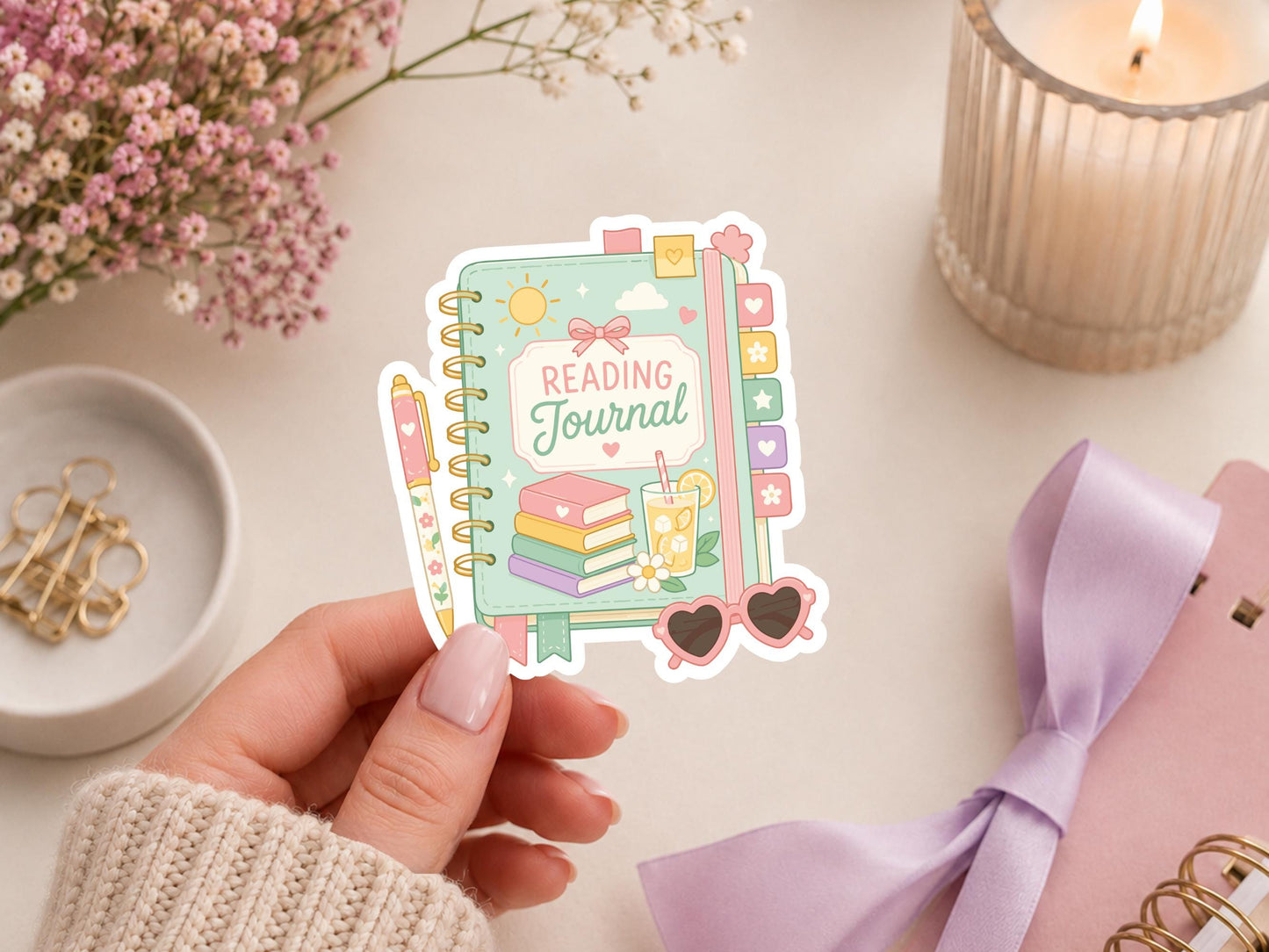 Summer Reading Journal Sticker