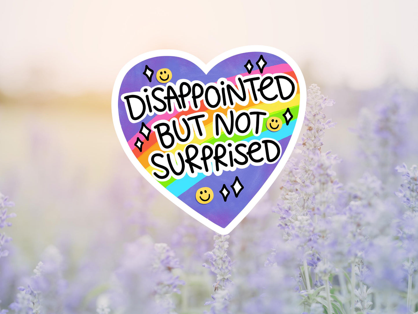 Disappointed But Not Surprised Heart Sticker