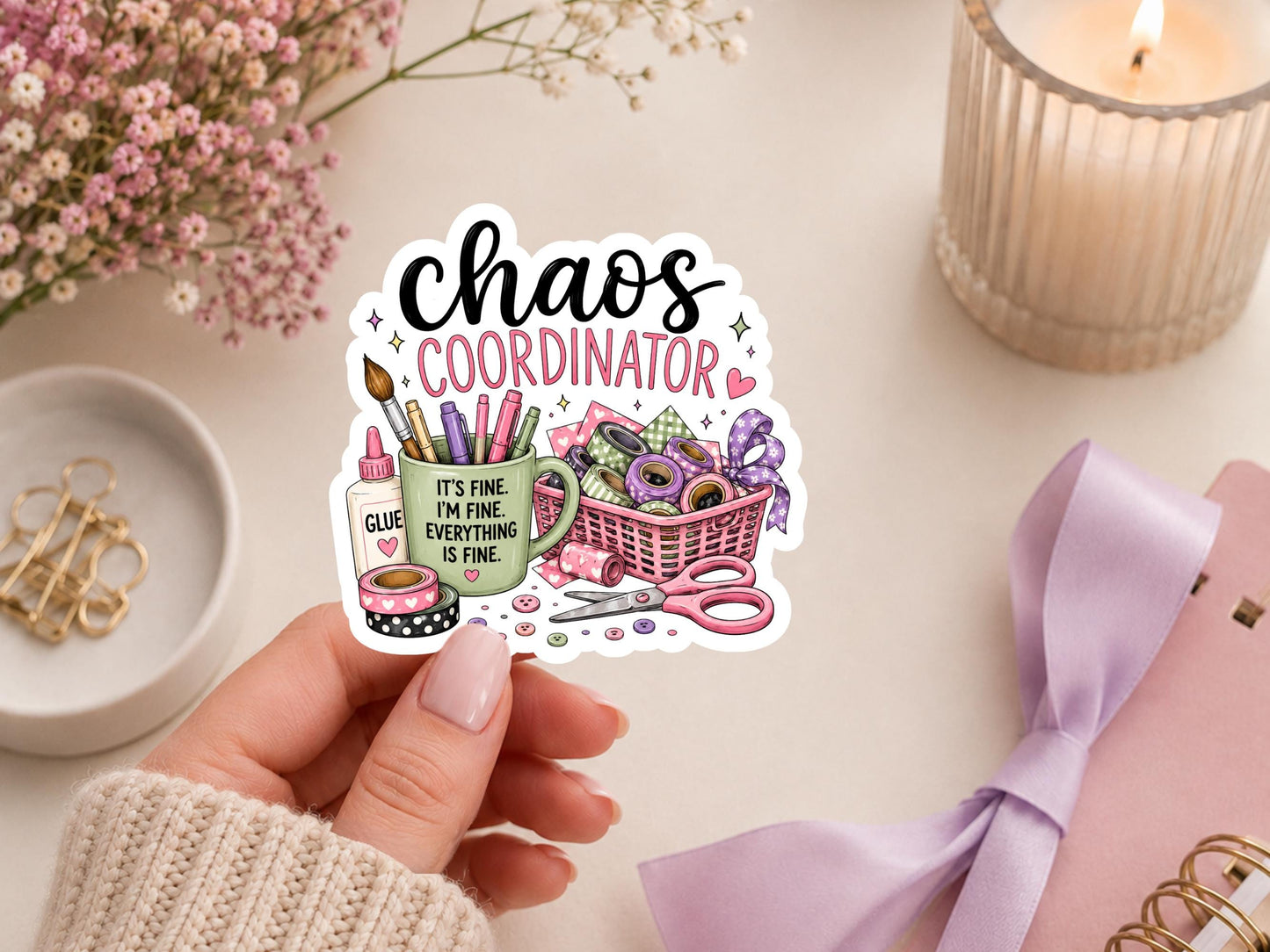 Chaos Coordinator Crafter Sticker
