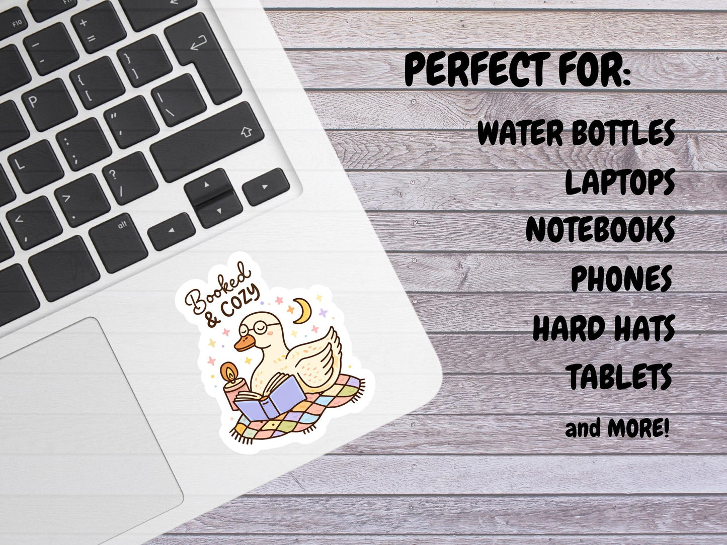 Booked & Cozy Duck Reading Sticker
