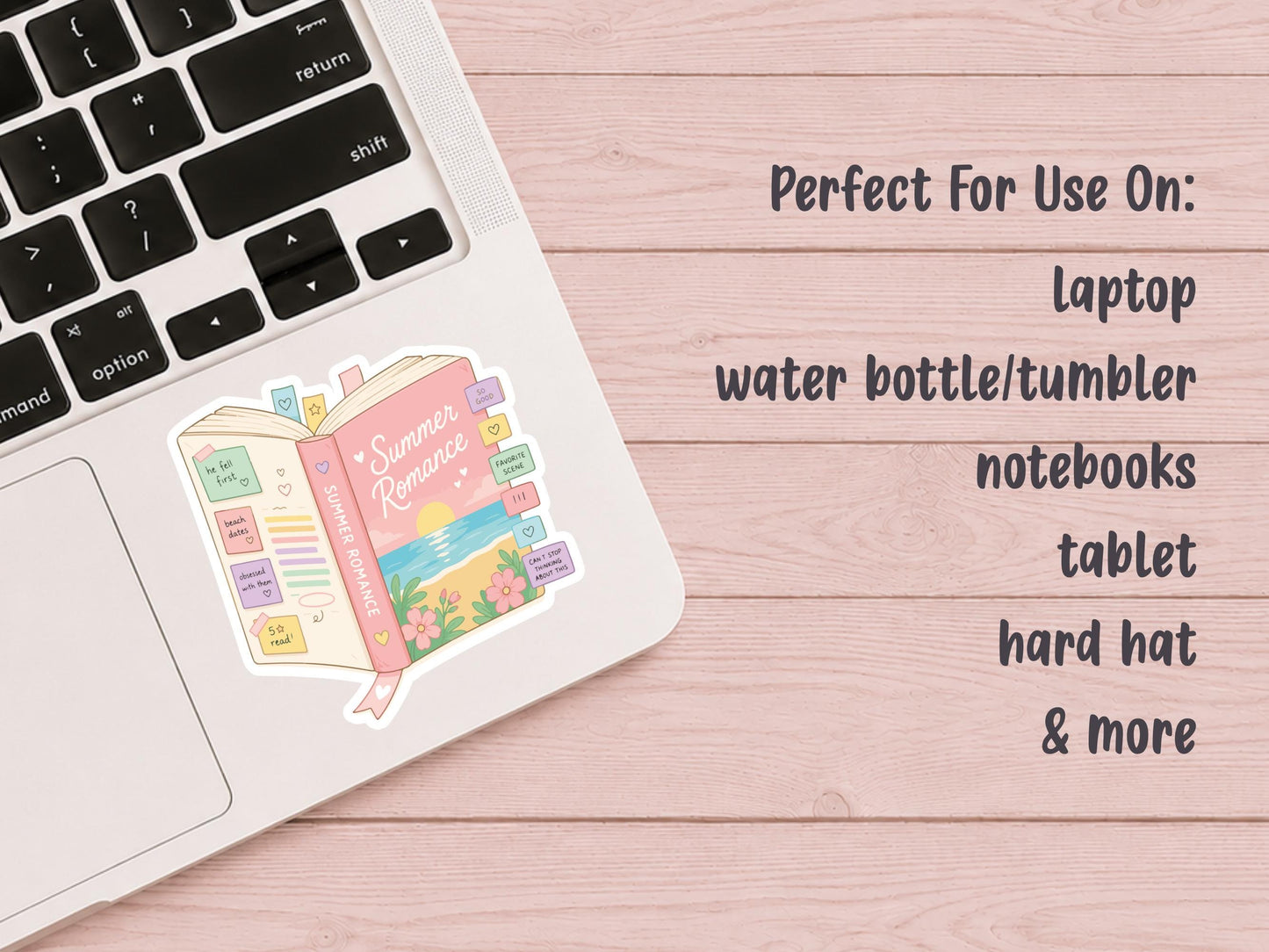 Summer Romance Open Book Sticker