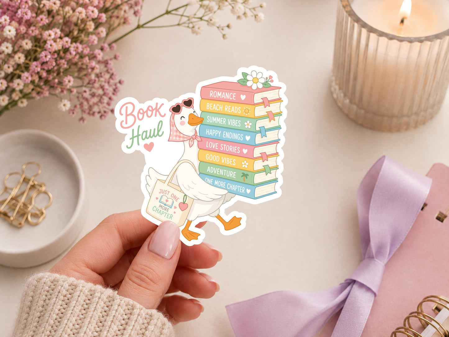 Summer Goose Book Haul Sticker