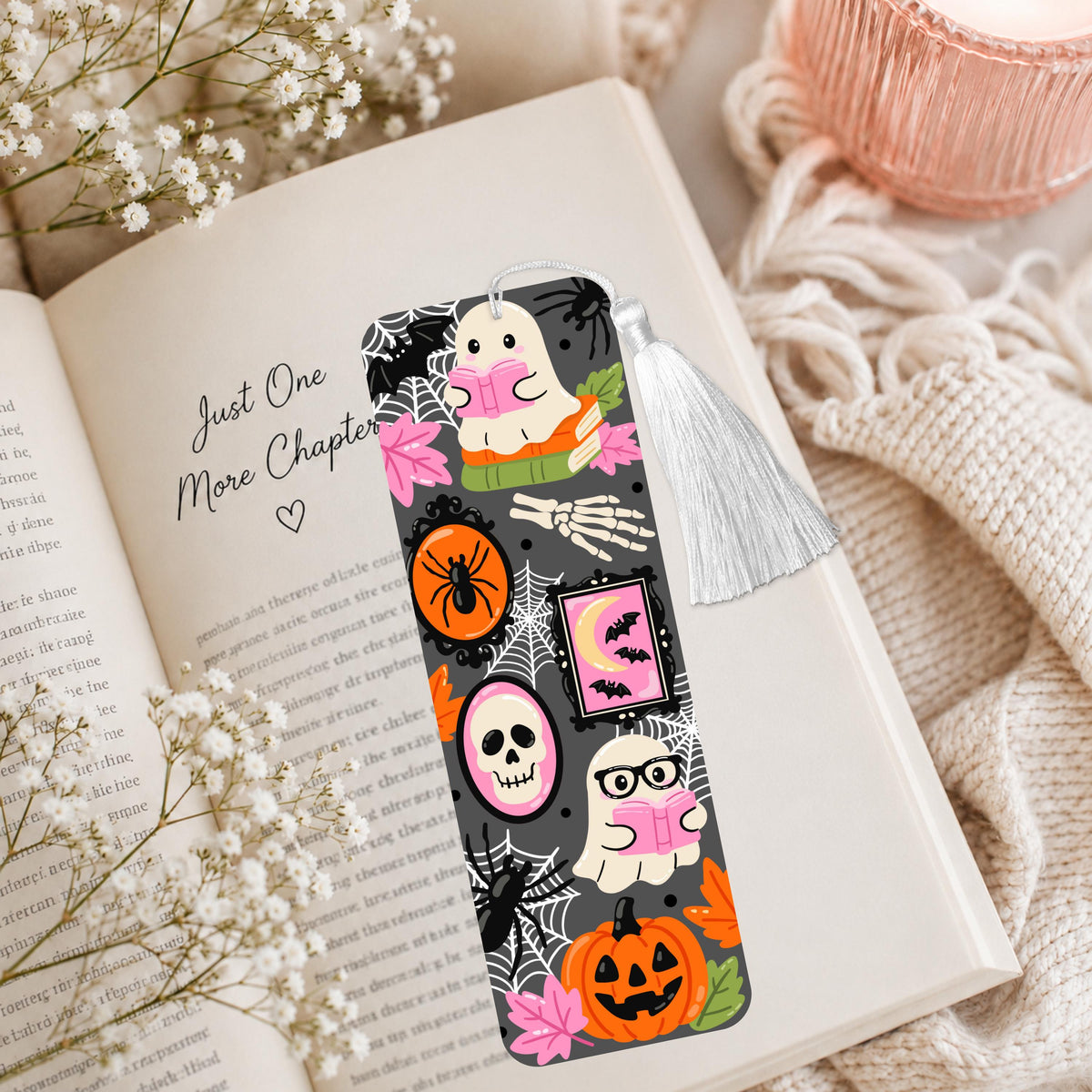 Halloween Reading Boo Crew Aluminum Bookmark