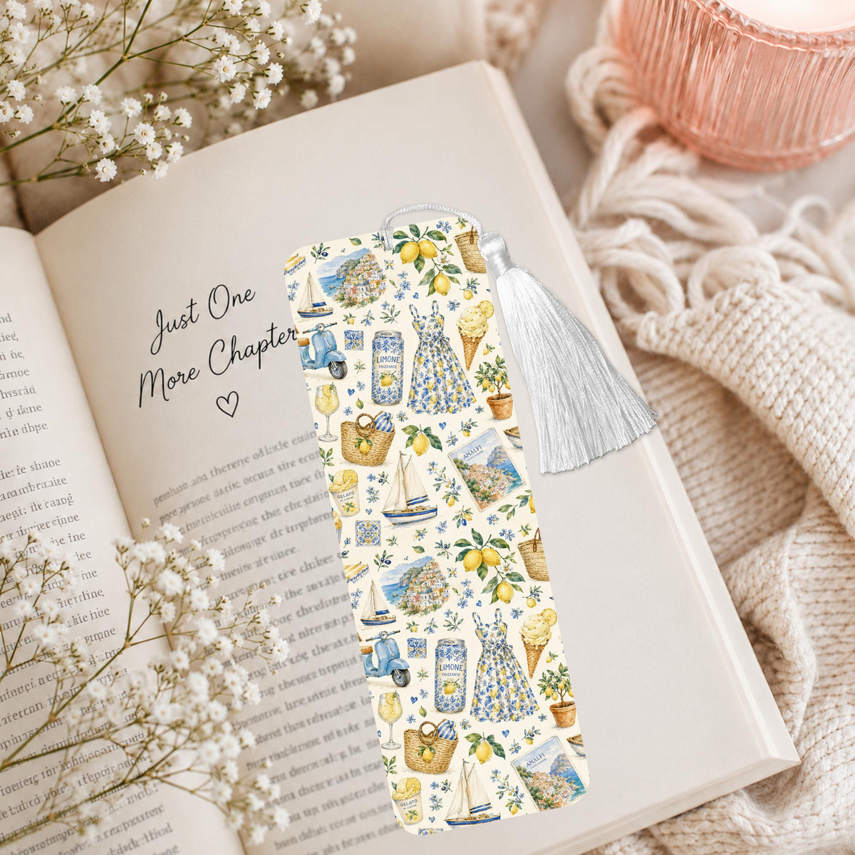 Almafi Coastal Aluminum Bookmark