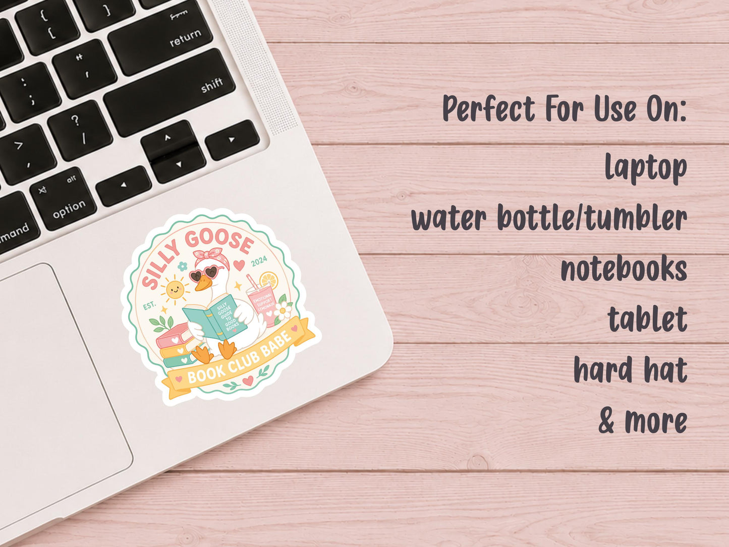 Summer Silly Goose Book Club Babe Sticker