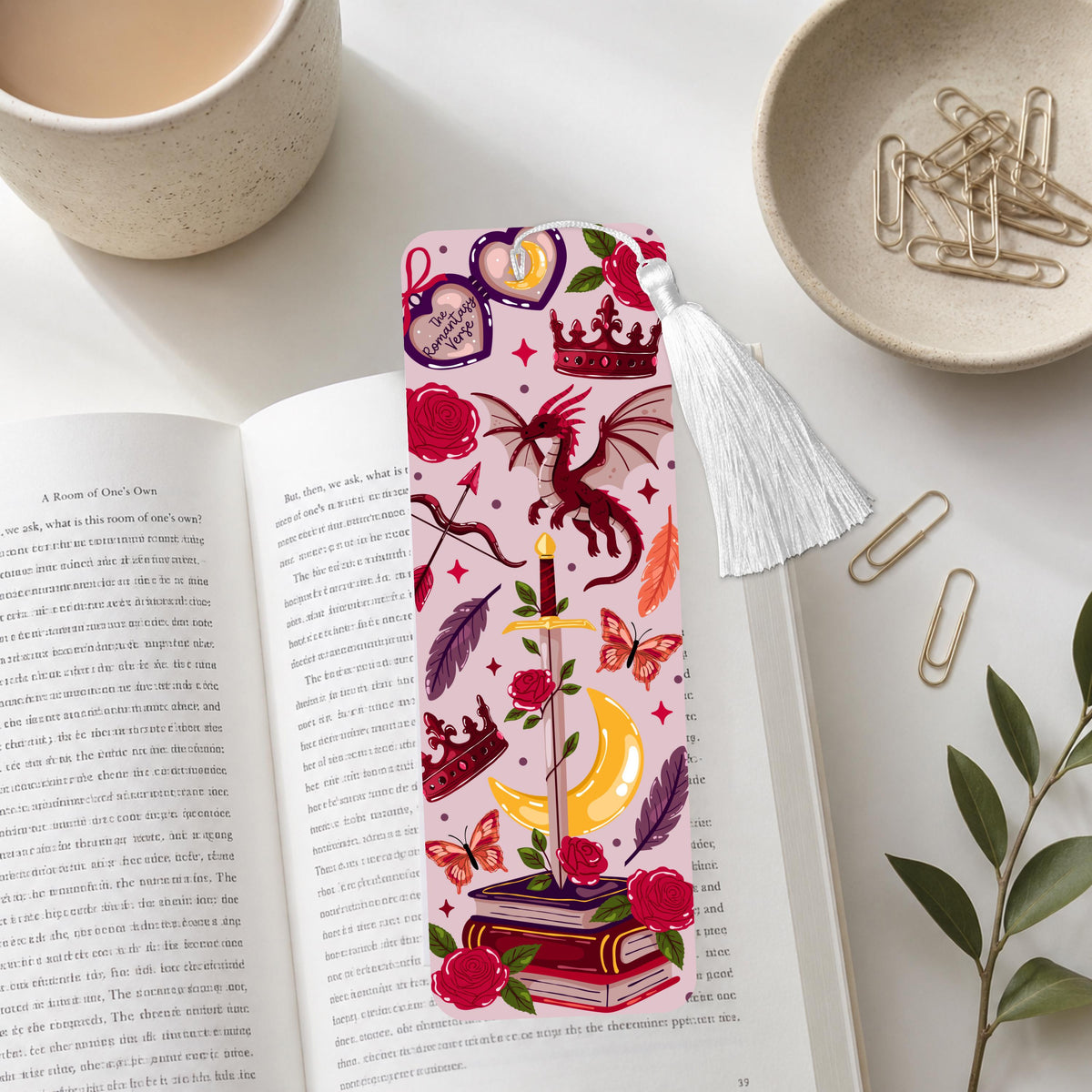 Eternal Romance Dragon Aluminum Bookmark