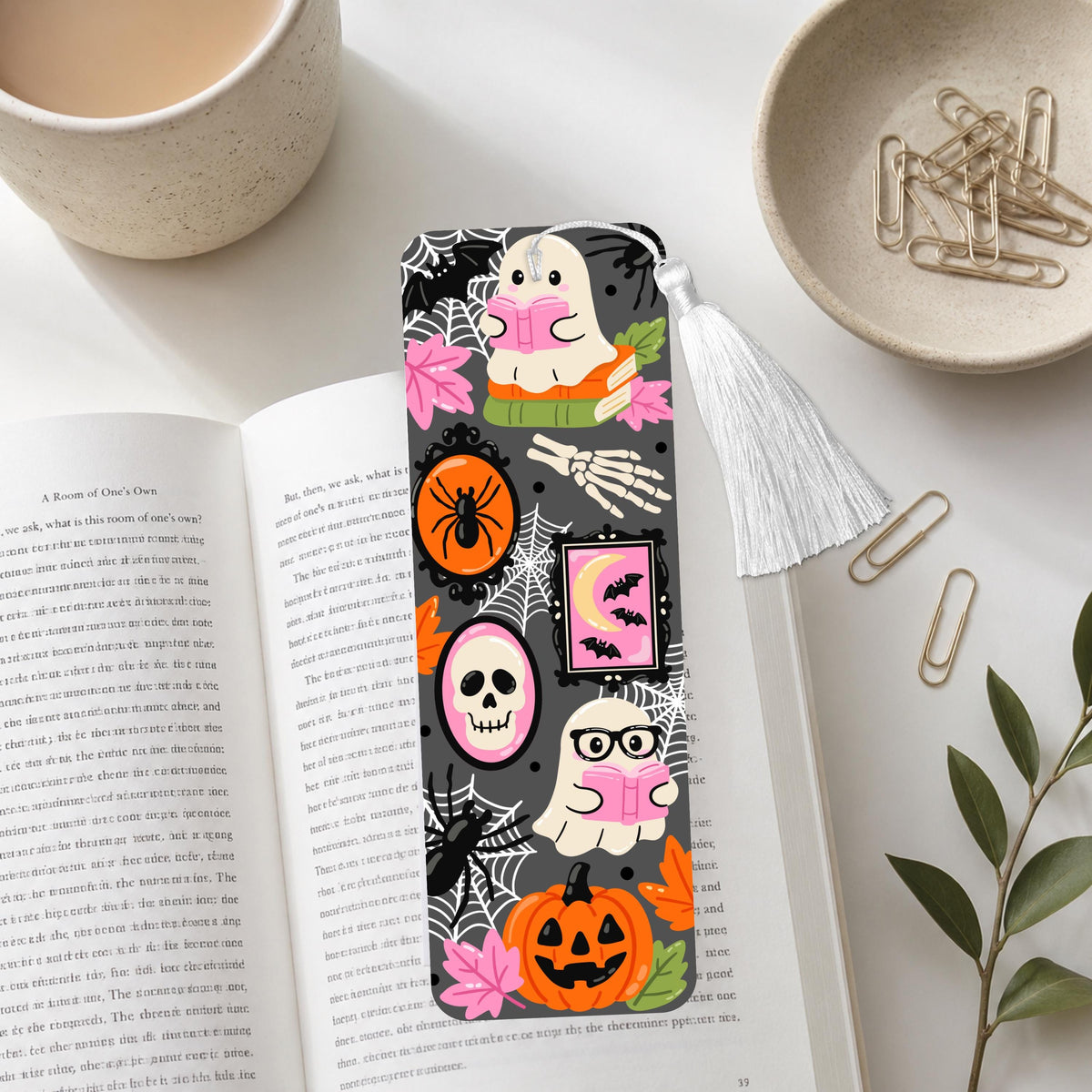 Halloween Reading Boo Crew Aluminum Bookmark