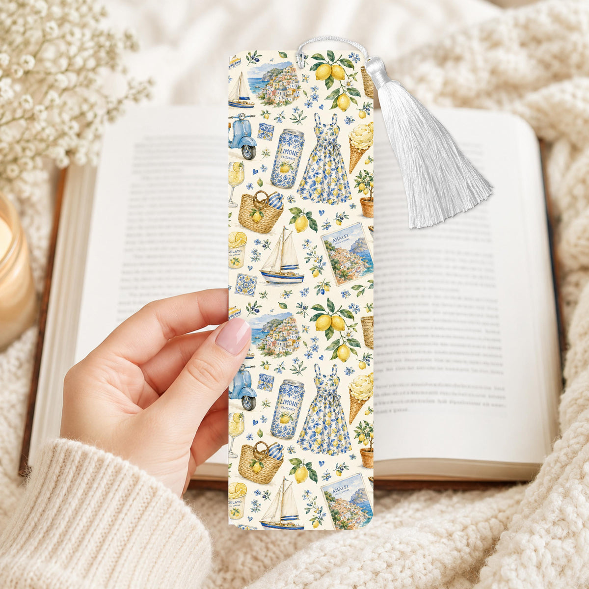 Almafi Coastal Aluminum Bookmark