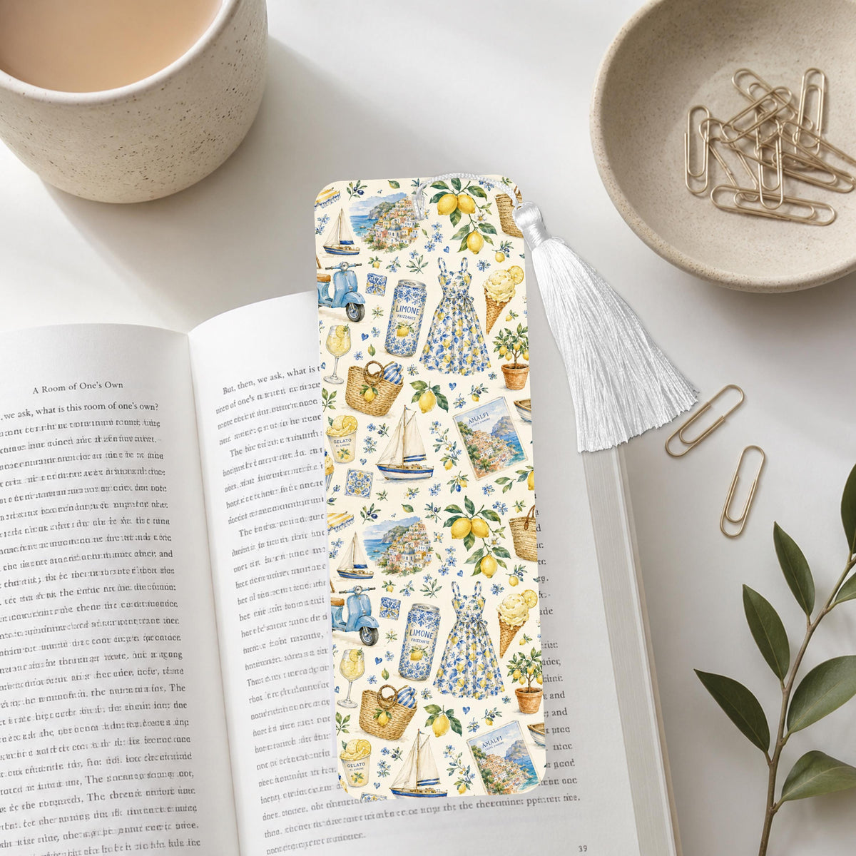 Almafi Coastal Aluminum Bookmark