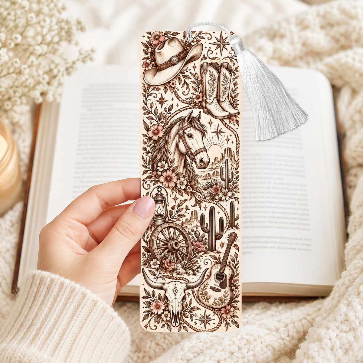 Boho Western Aluminum Bookmark