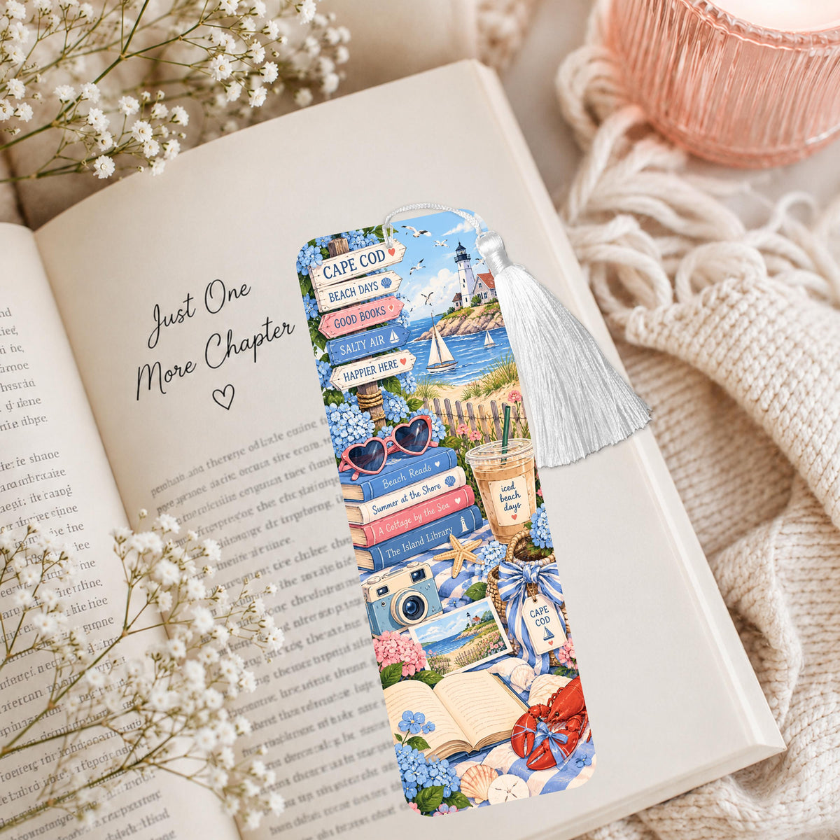 Bookish Cape Cod Aluminum Bookmark
