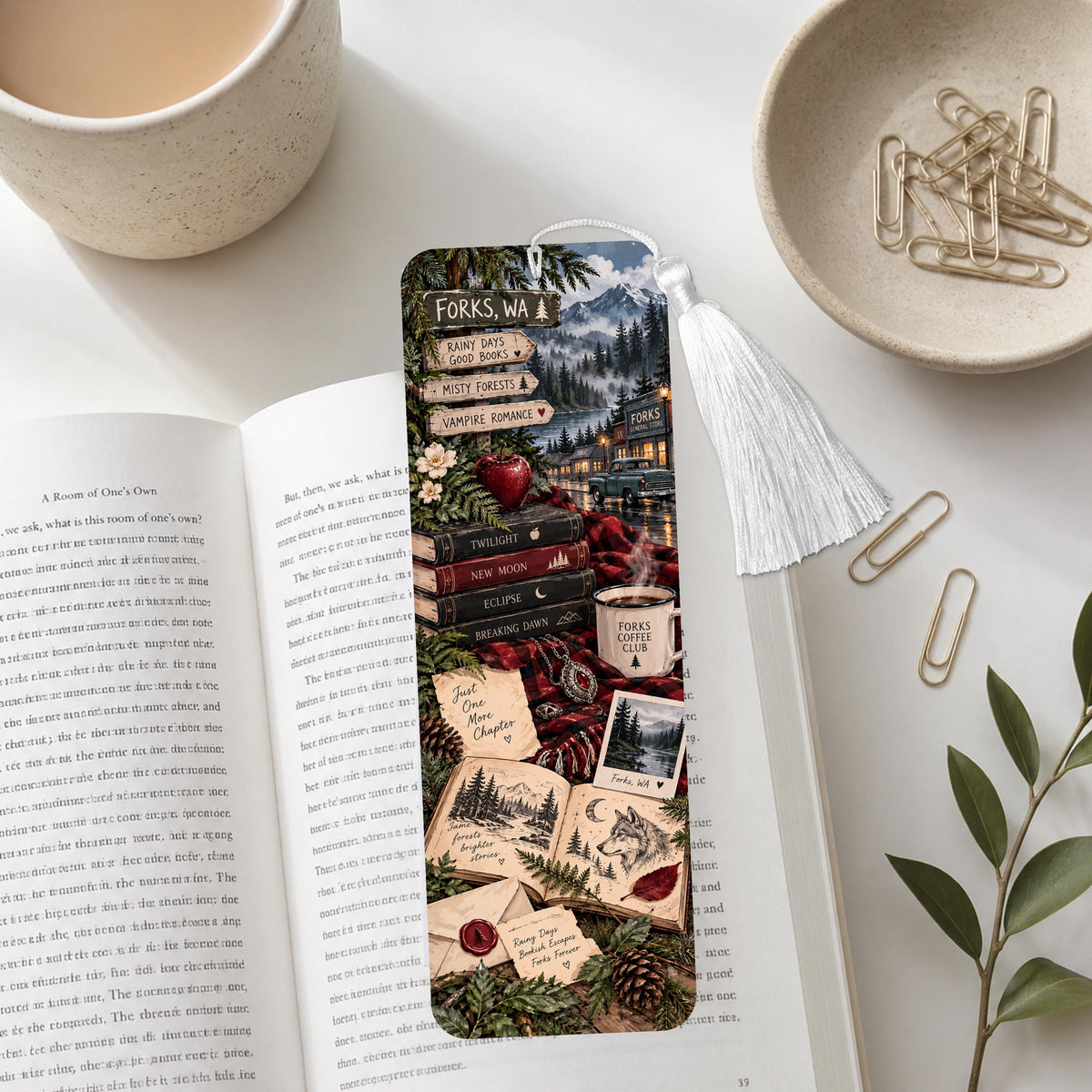 Vampire Romance Aluminum Bookmark