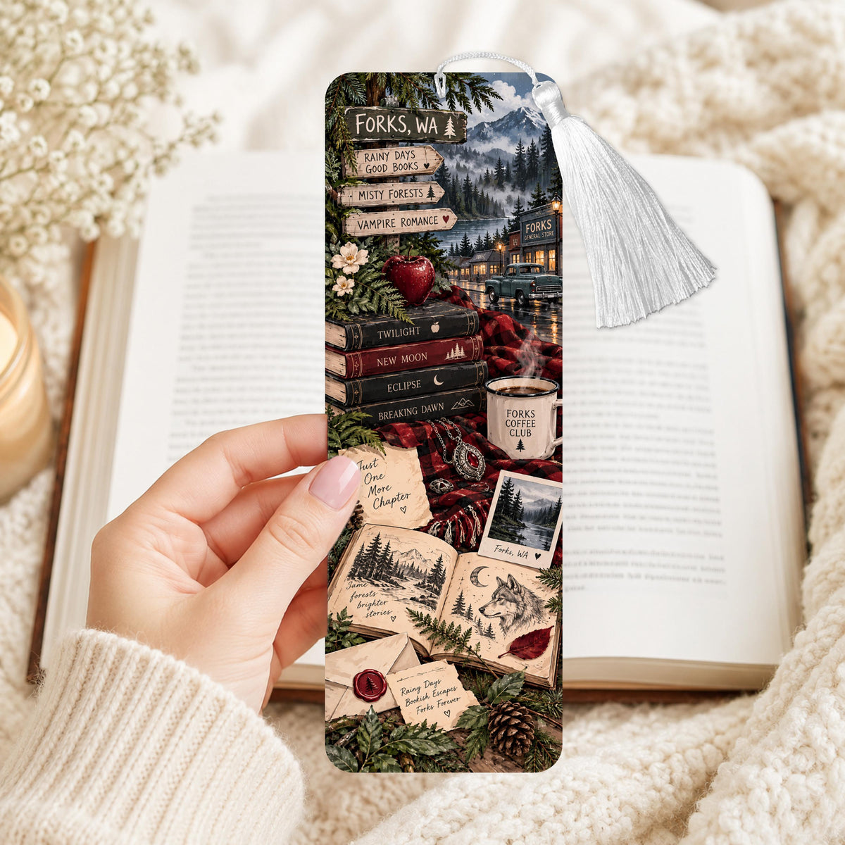 Vampire Romance Aluminum Bookmark