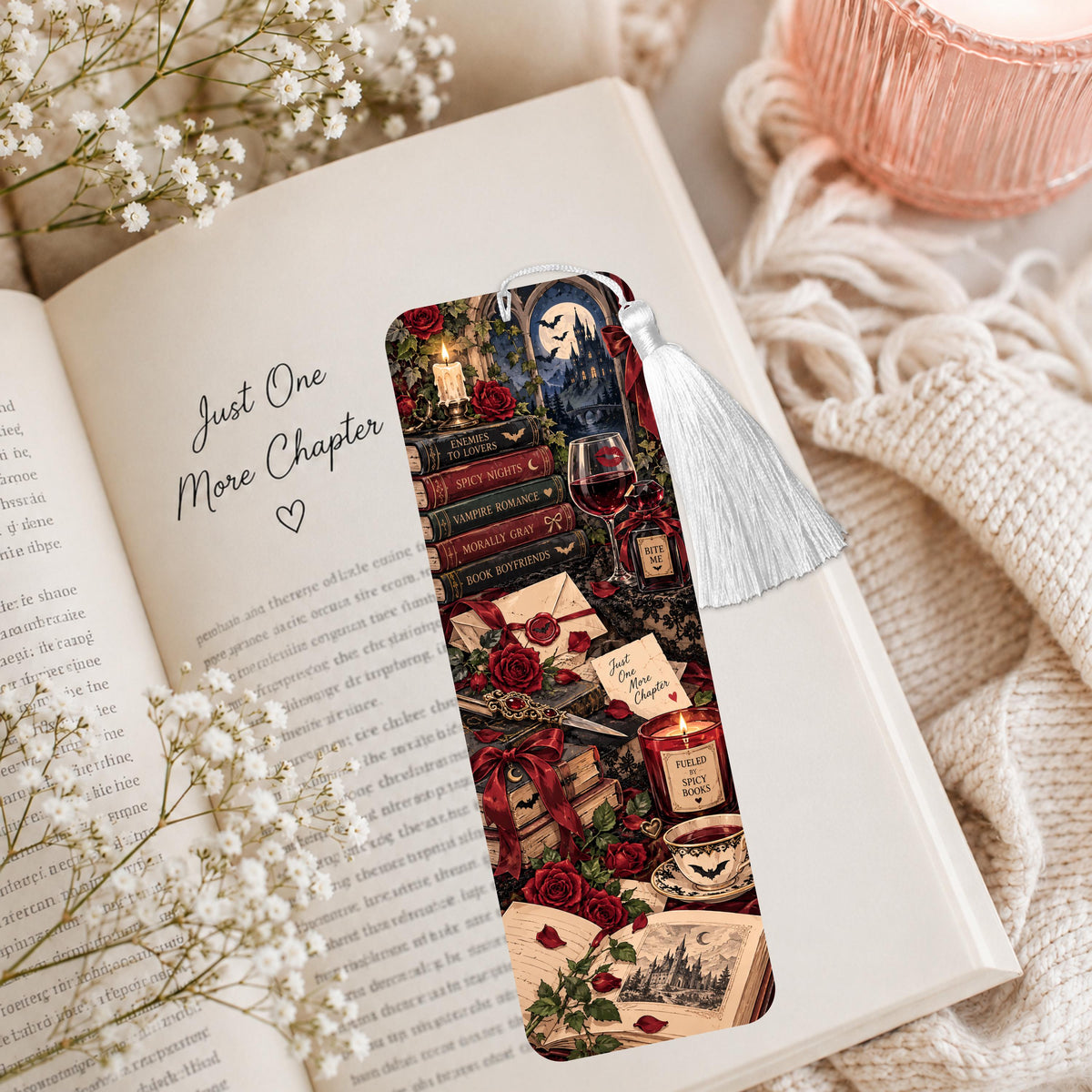 Dark Romance Aluminum Bookmark