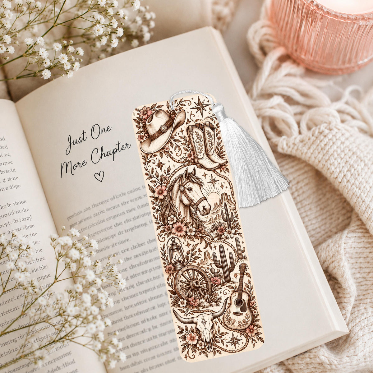Boho Western Aluminum Bookmark