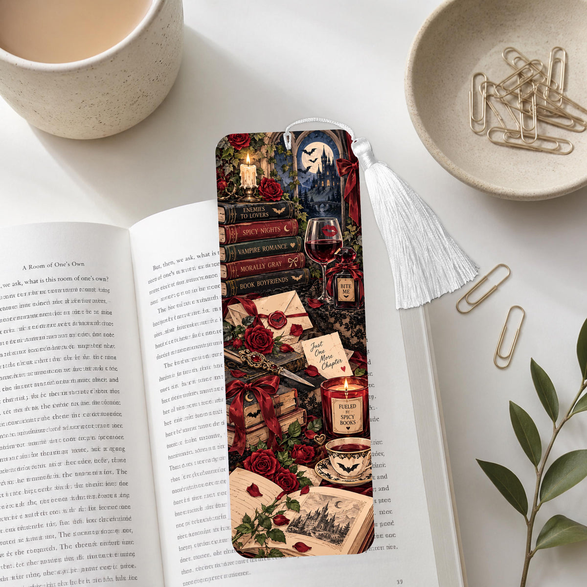 Dark Romance Aluminum Bookmark